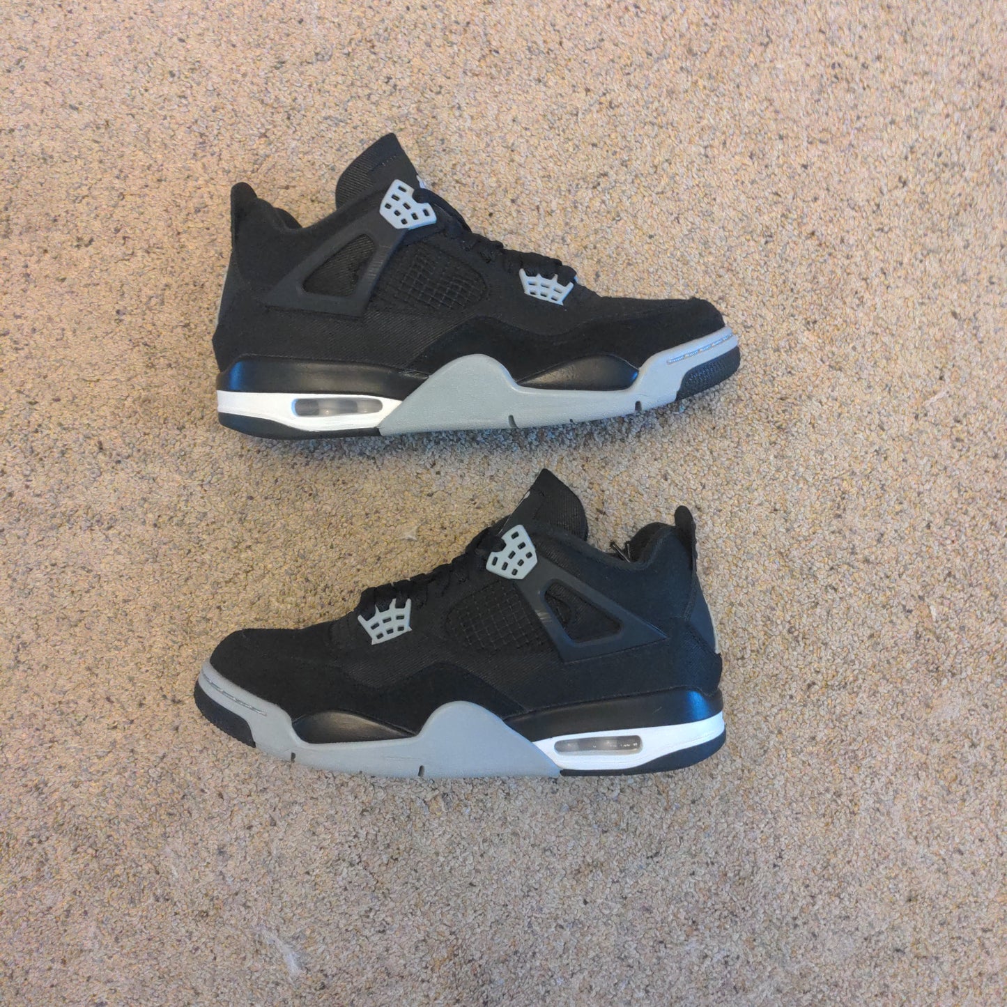 Jordan 4 - Black Canvas - Pre Owned