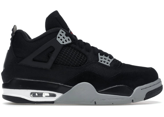 Jordan 4 - Black Canvas - Pre Owned